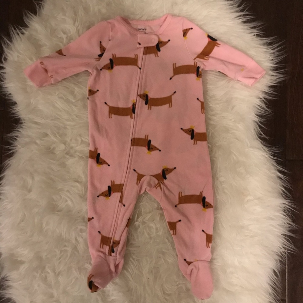 Carter’s- Wiener Dog fleece sleeper